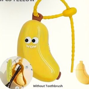 🍌 Cute Banana Toothbrush Travel Case – Fun & Functional Storage!